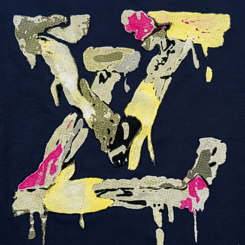 Louis Vuitton splattered logo