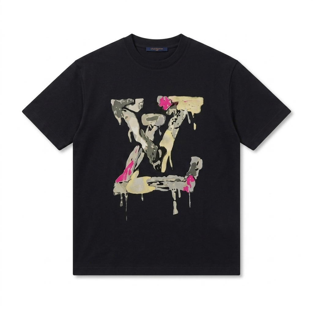 Louis Vuitton splattered logo
