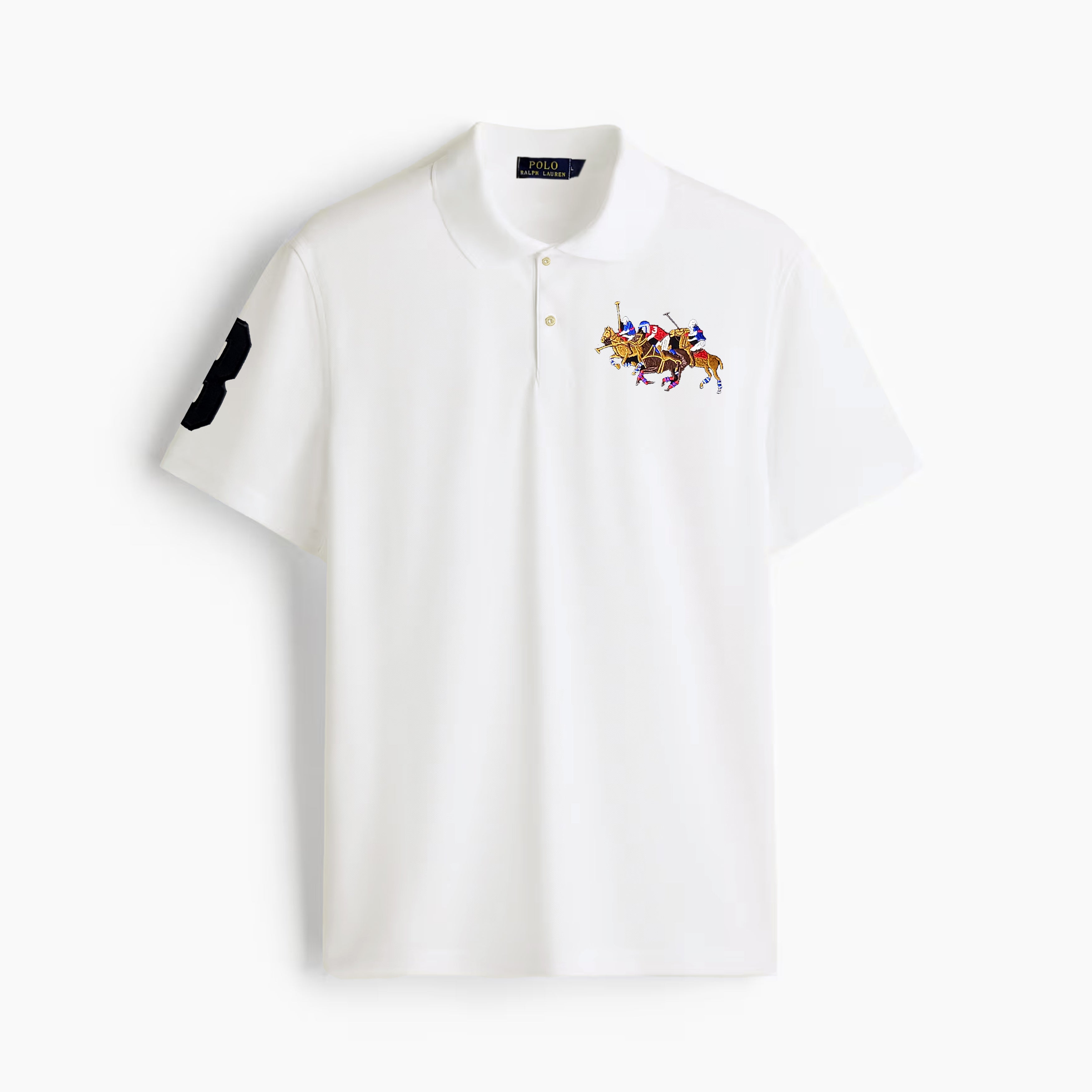 3 Houses Polo Shirt White 1
