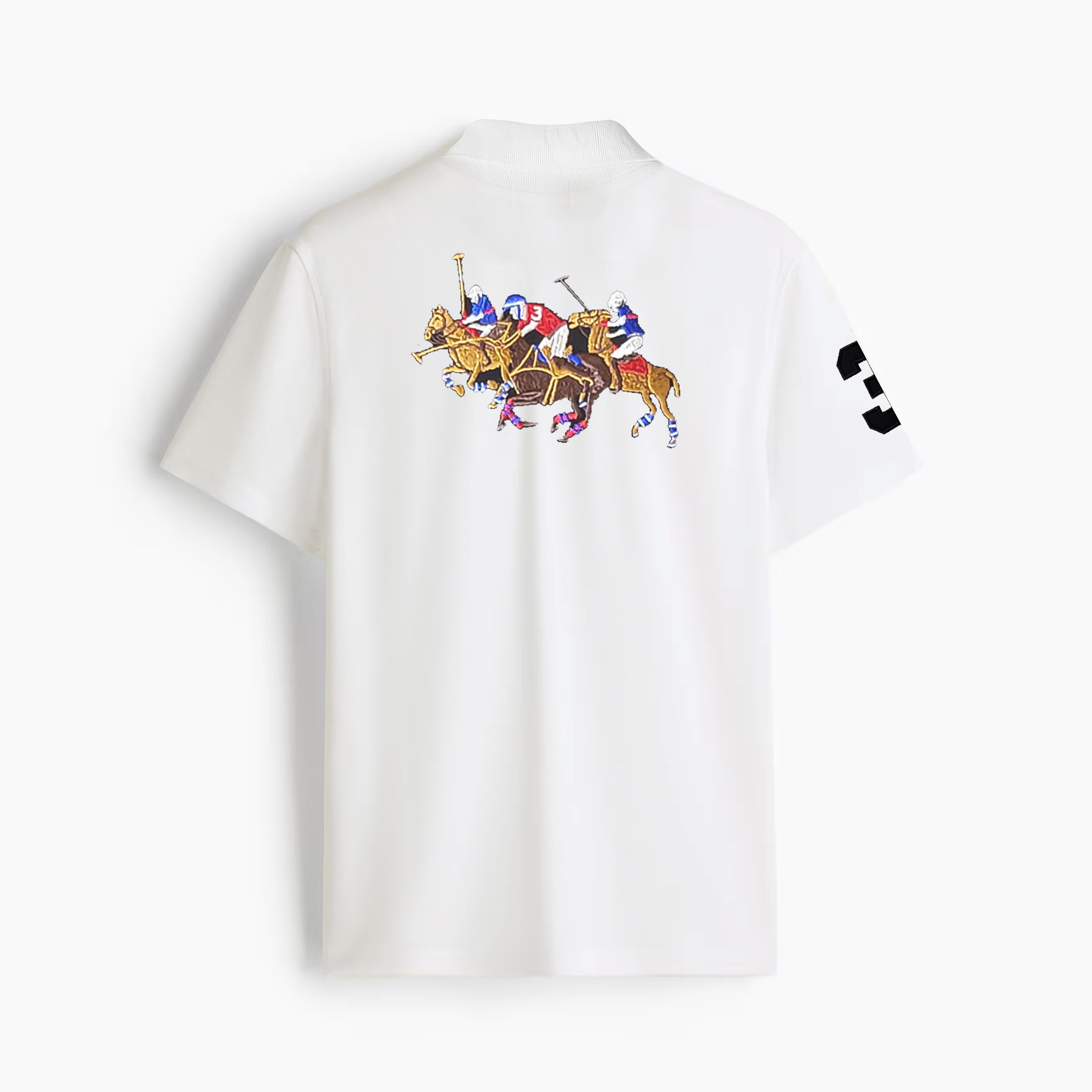 3 Houses Polo Shirt White 1