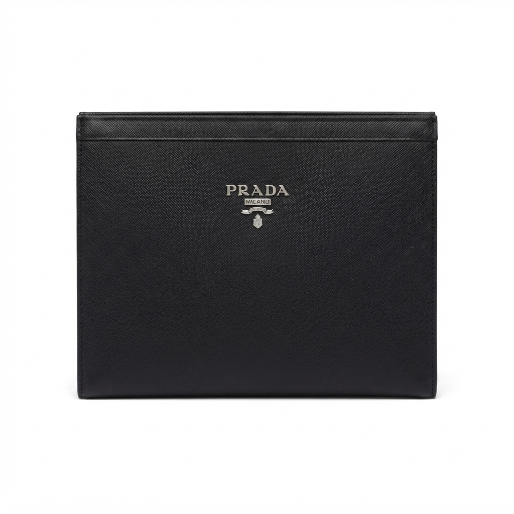 Prada Saffiano leather clutch