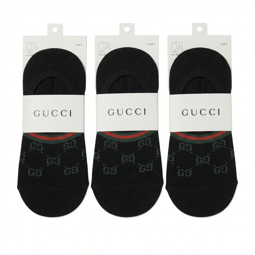 Gucci prominent tonal GG monogram loafer socks