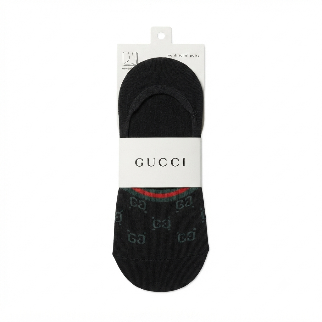 Gucci prominent tonal GG monogram loafer socks