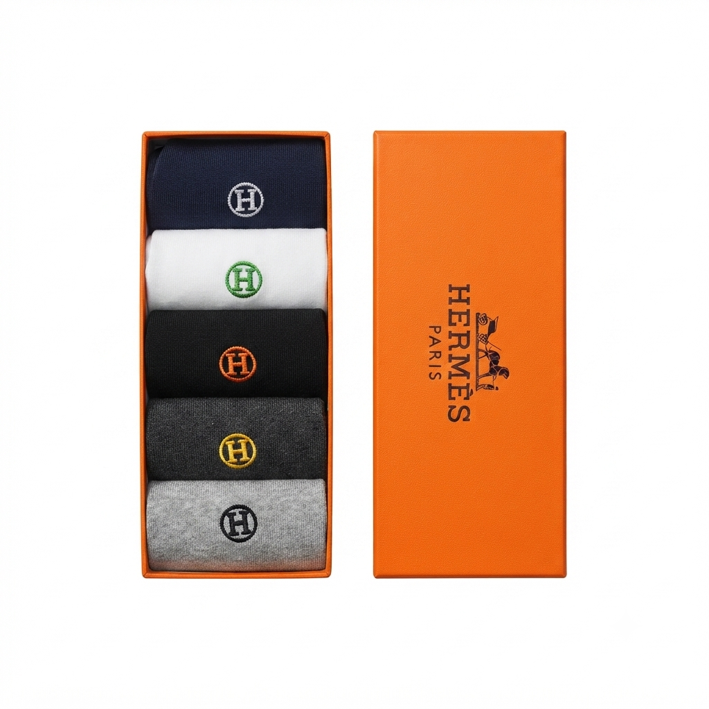 Hermès initials h logo five-pair set