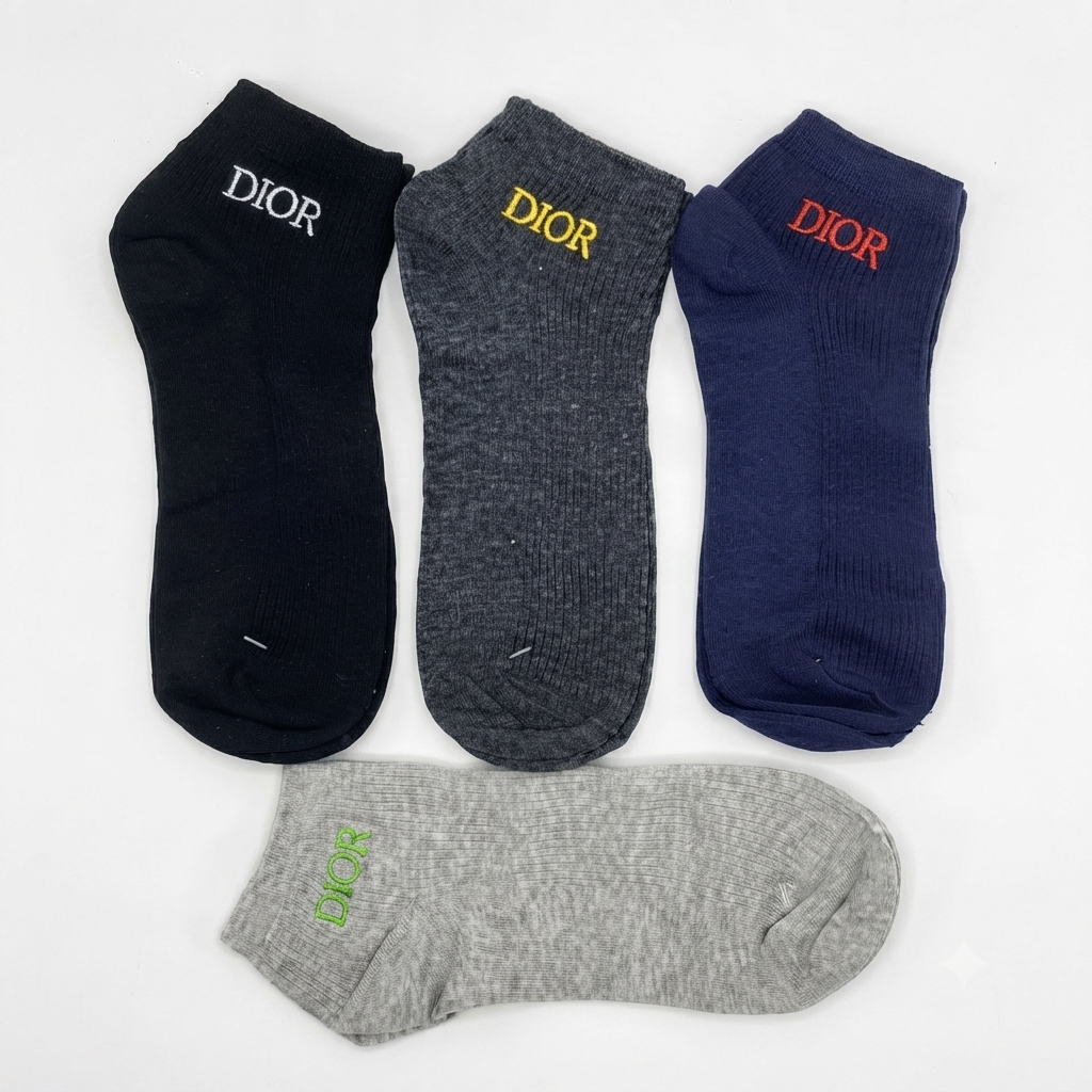 dior initials logo five-pair set