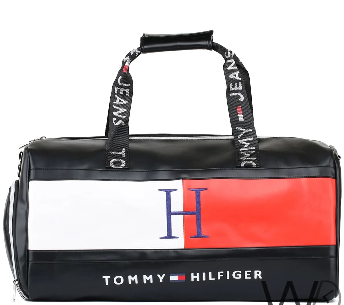 TOMMY HILFIGER BLACK LEATHER