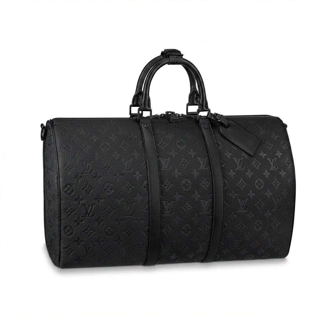 Louis Vuitton Keepall embossed black Monogram