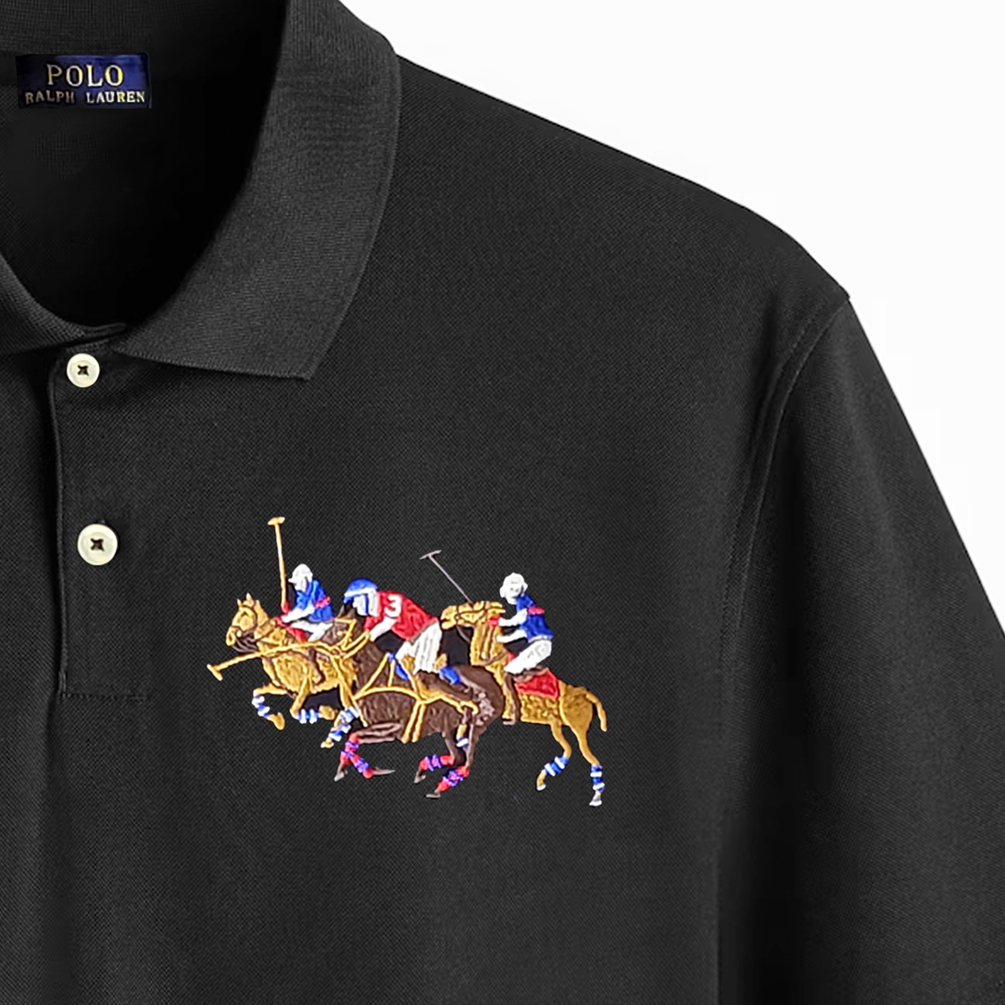 3 Houses Polo Shirt Black 1