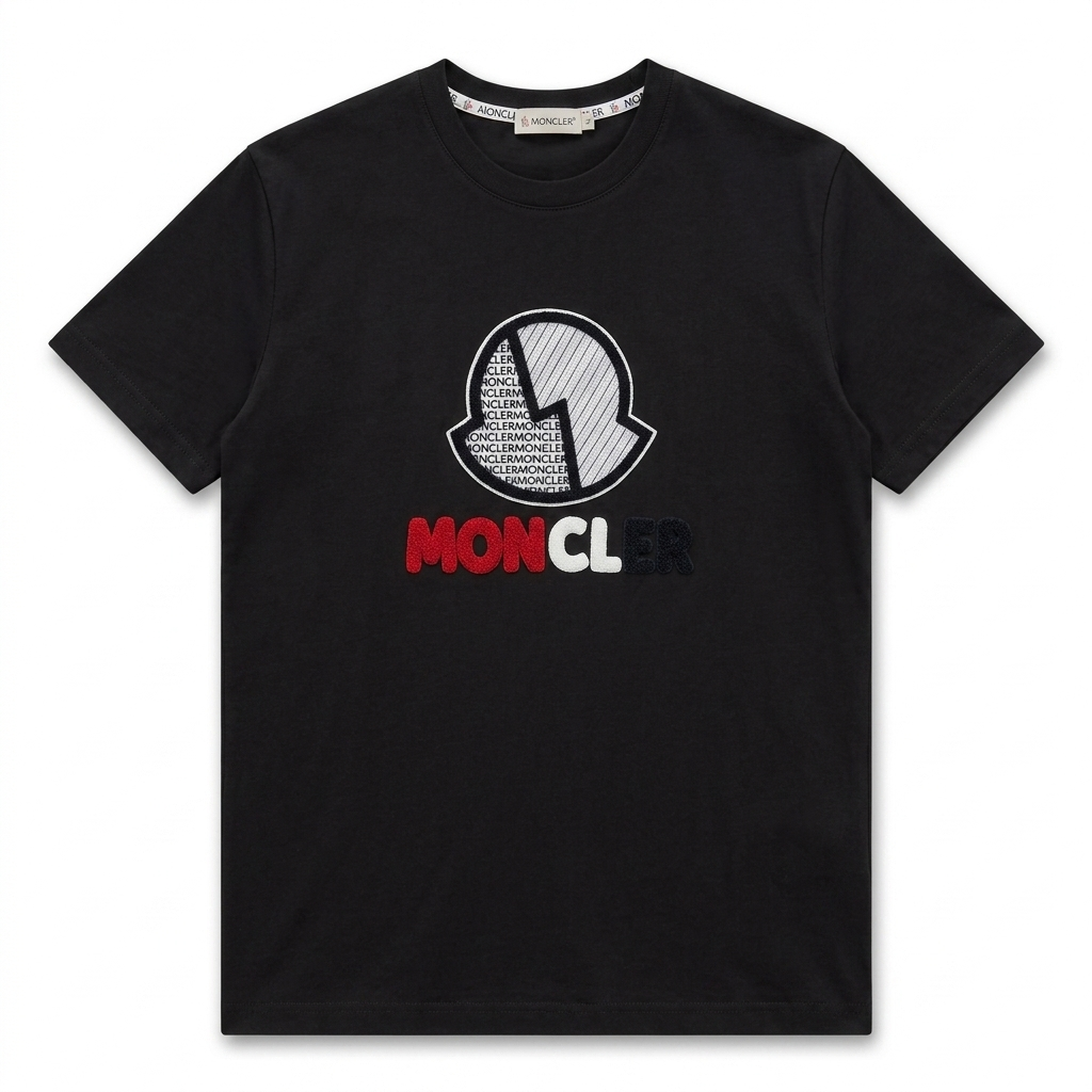Moncler flocked logo