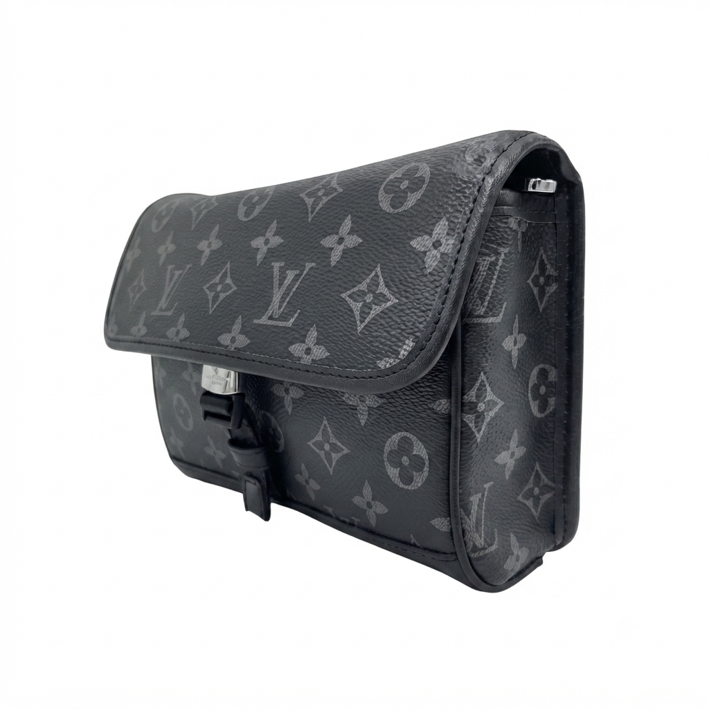 Louis Vuitton S-Cape Messenger silver-tone S-lock