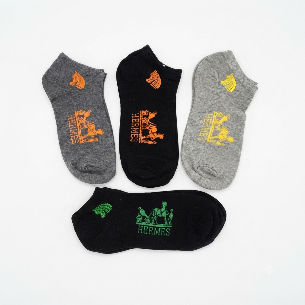 Hermès initials logo five-pair set