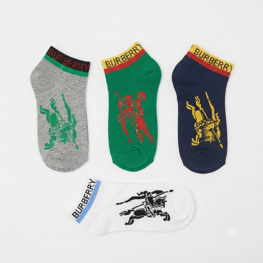 Burberry initials logo five-pair set
