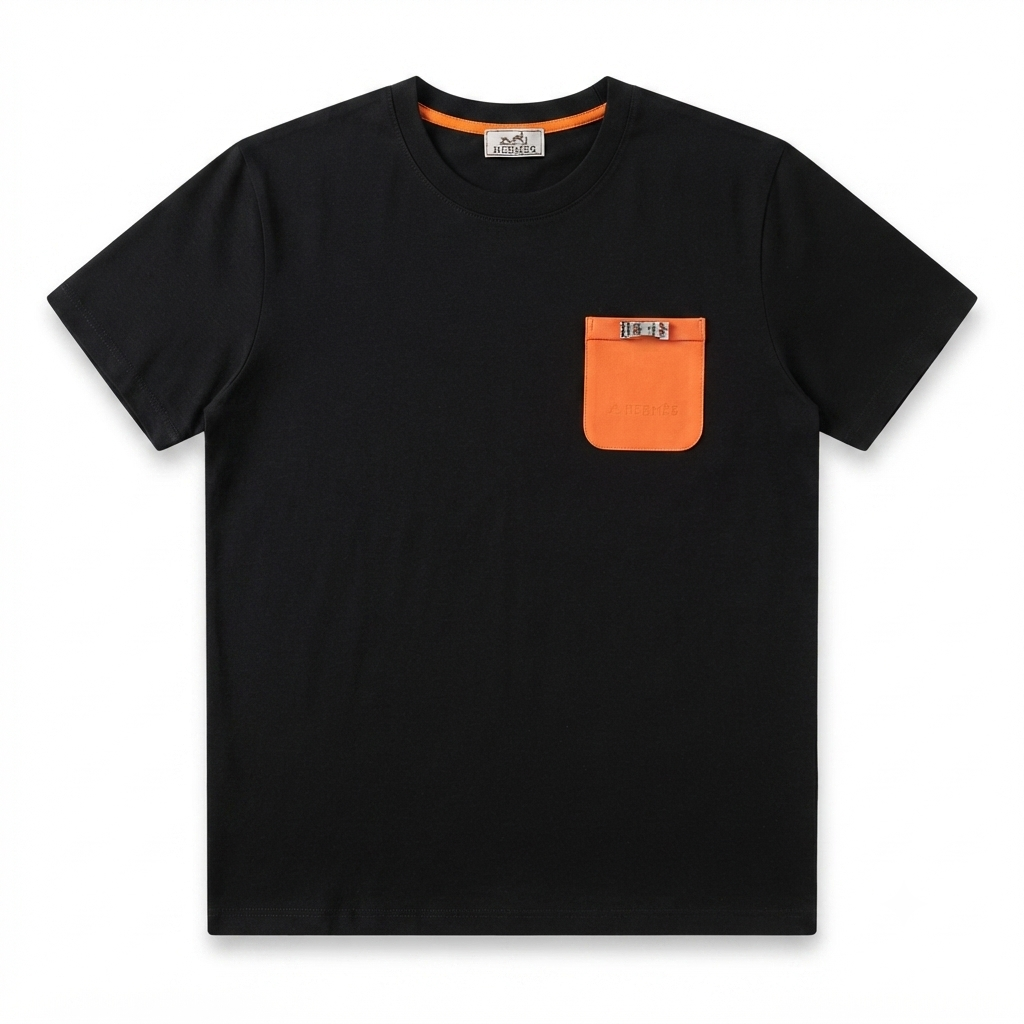 Hermès vibrant orange pocket